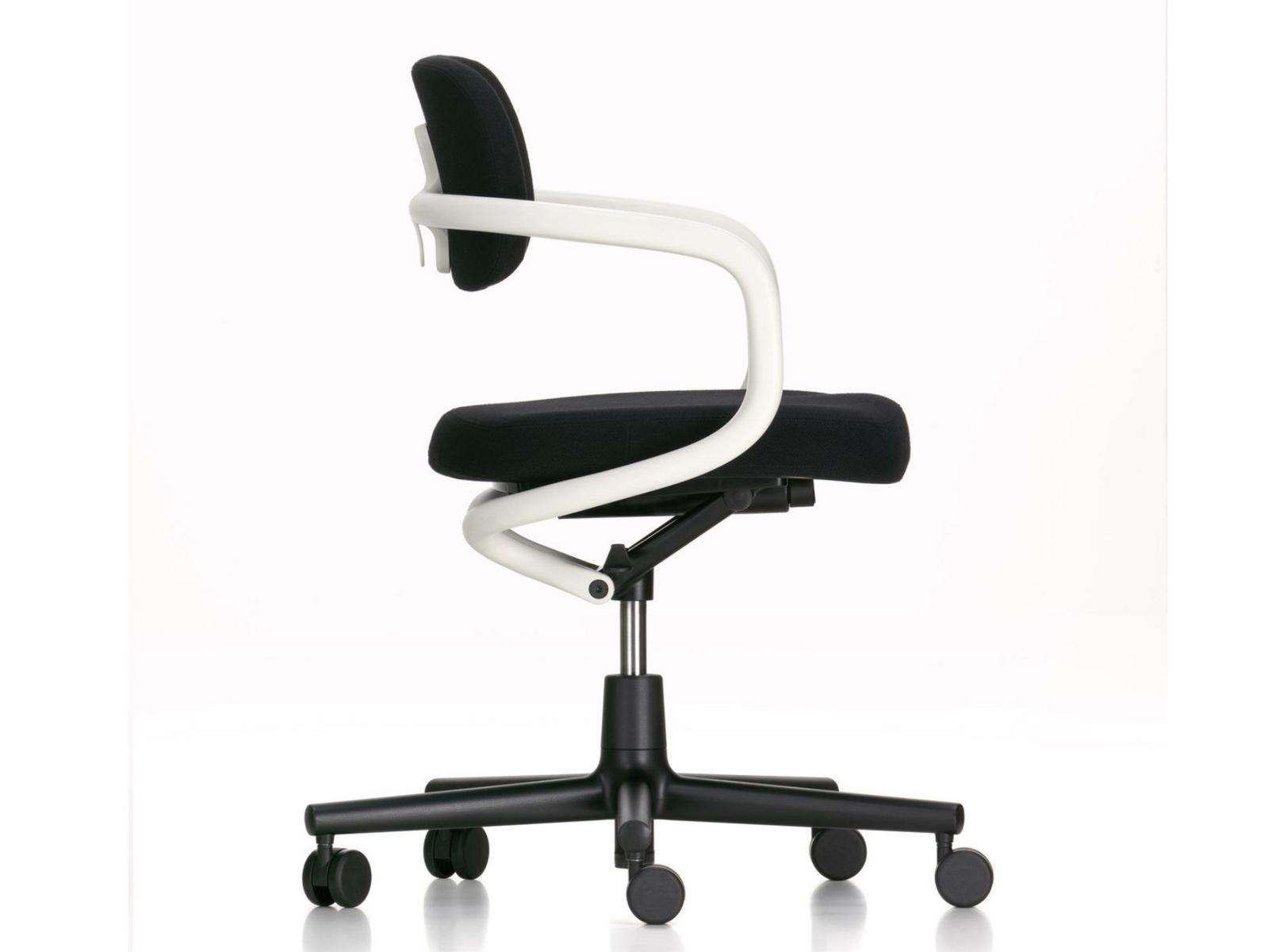 Height-adjustable fabric office chair with armrests | Allstar by Vitra