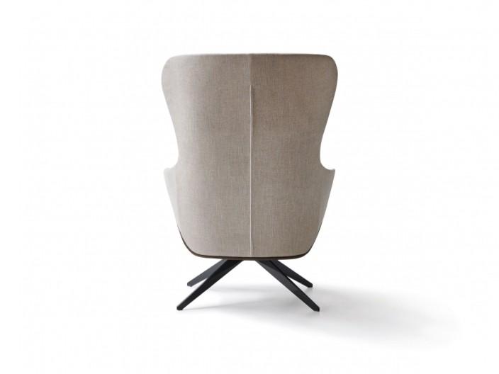 Wing fabric armchair with armrests | Kensington by Molteni