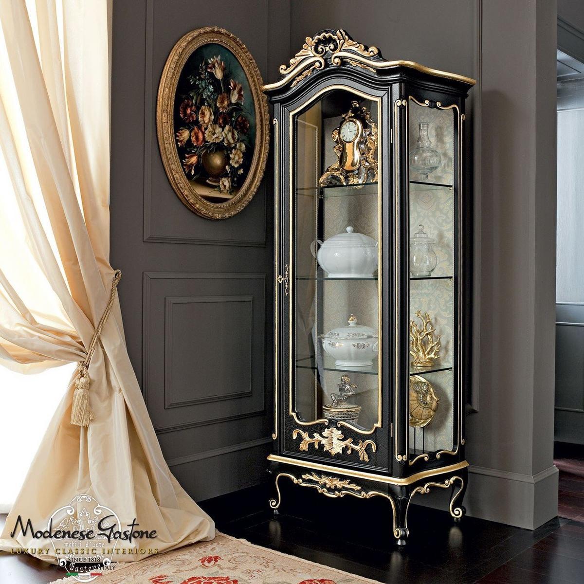 Baroque wooden display cabinet | 12131 by Modenese Gastone
