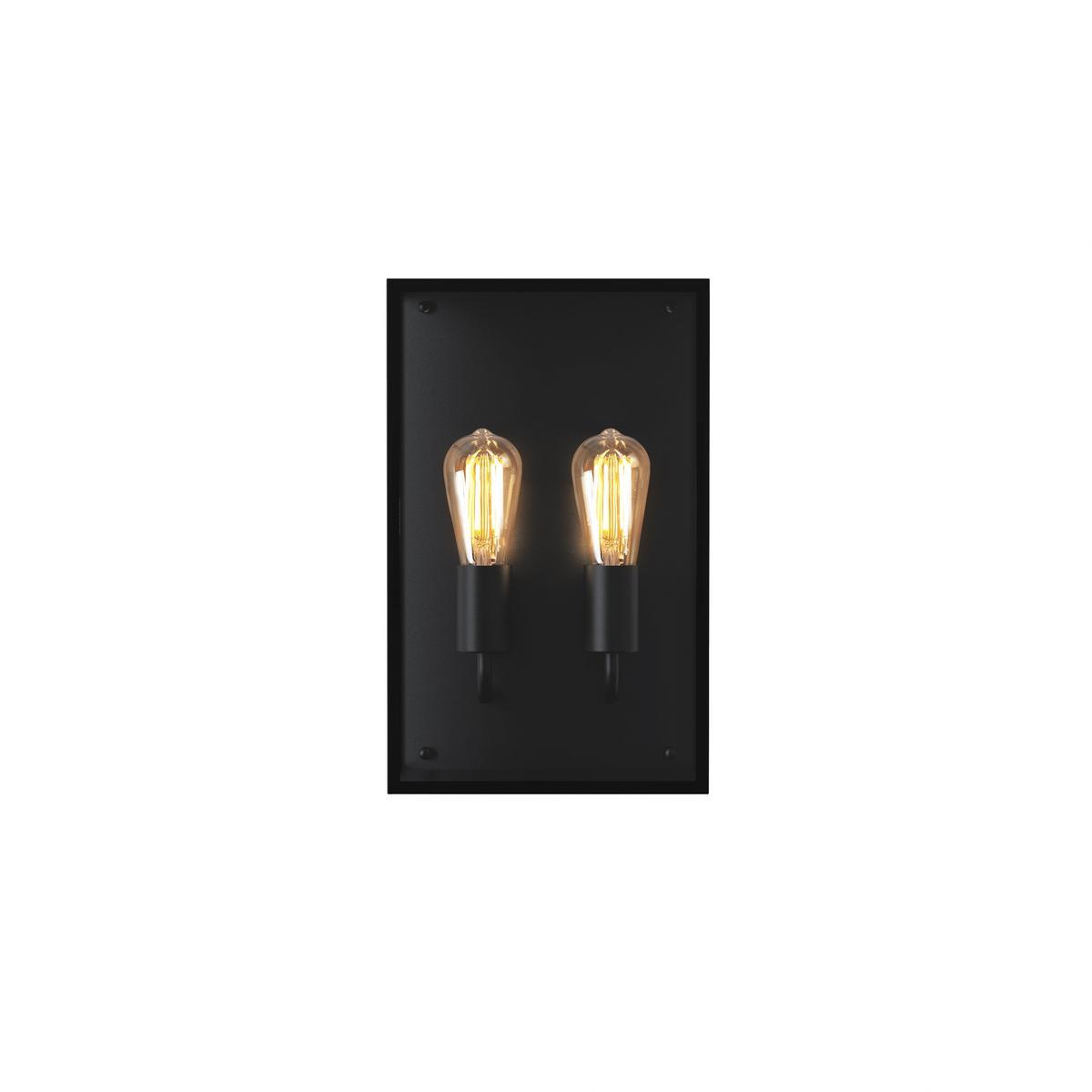 Contemporary style LED indirect light stainless steel Outdoor wall Lamp | Messina Twin by Astro lighting