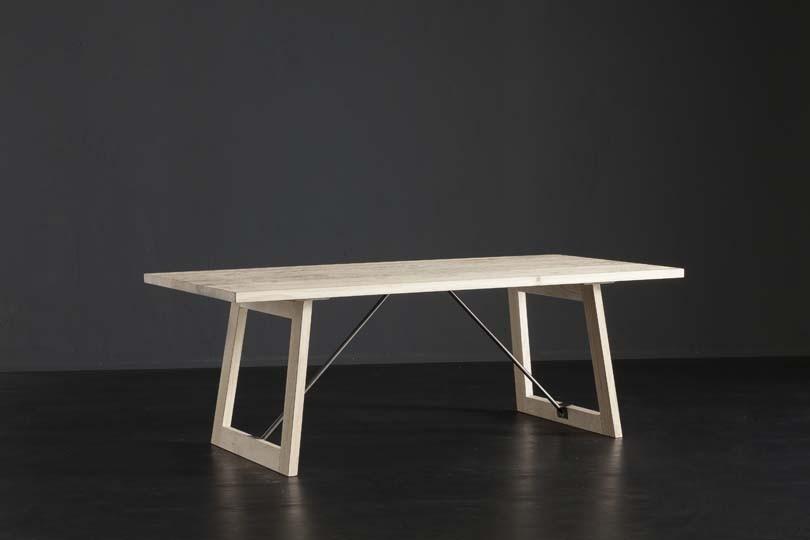 Rectangular oak dining table | Parigi + Flat / Tiranti by Altacorte