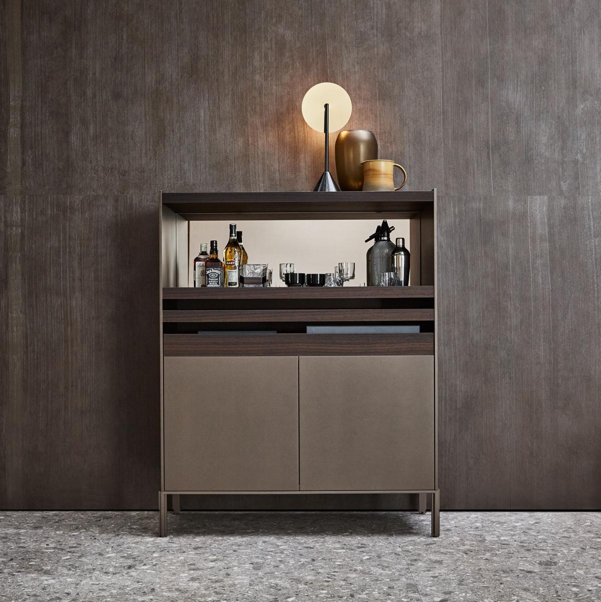 Wooden highboard with drawers | Quinten by Molteni