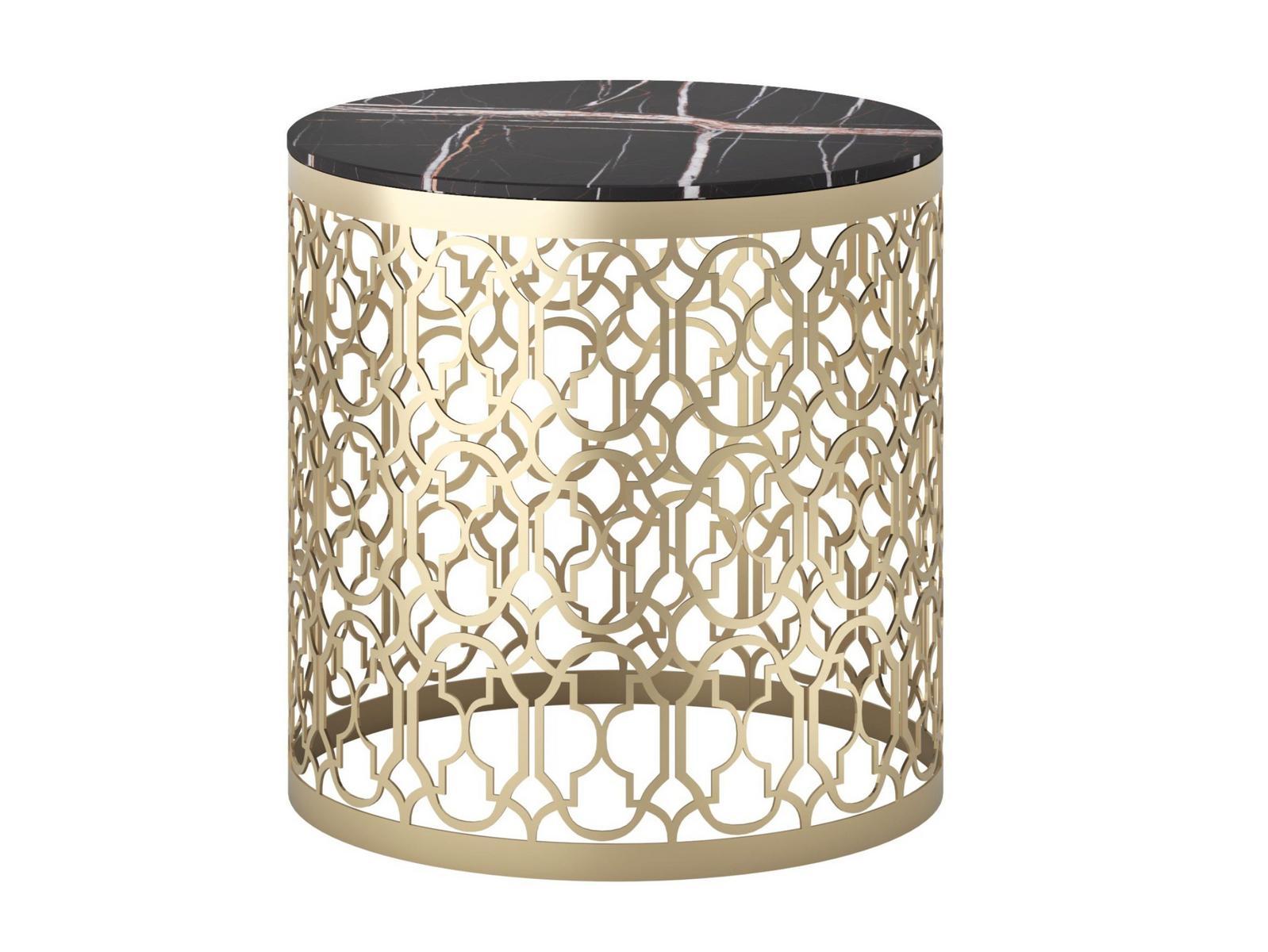 Round metal coffee table | Nuage L by Capital Collection