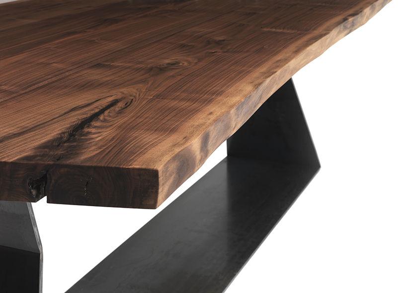 Rectangular veneer table | Bedrock by Riva 1920