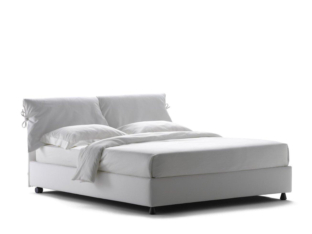 Double bed with removable cover | Nathalie by Flou