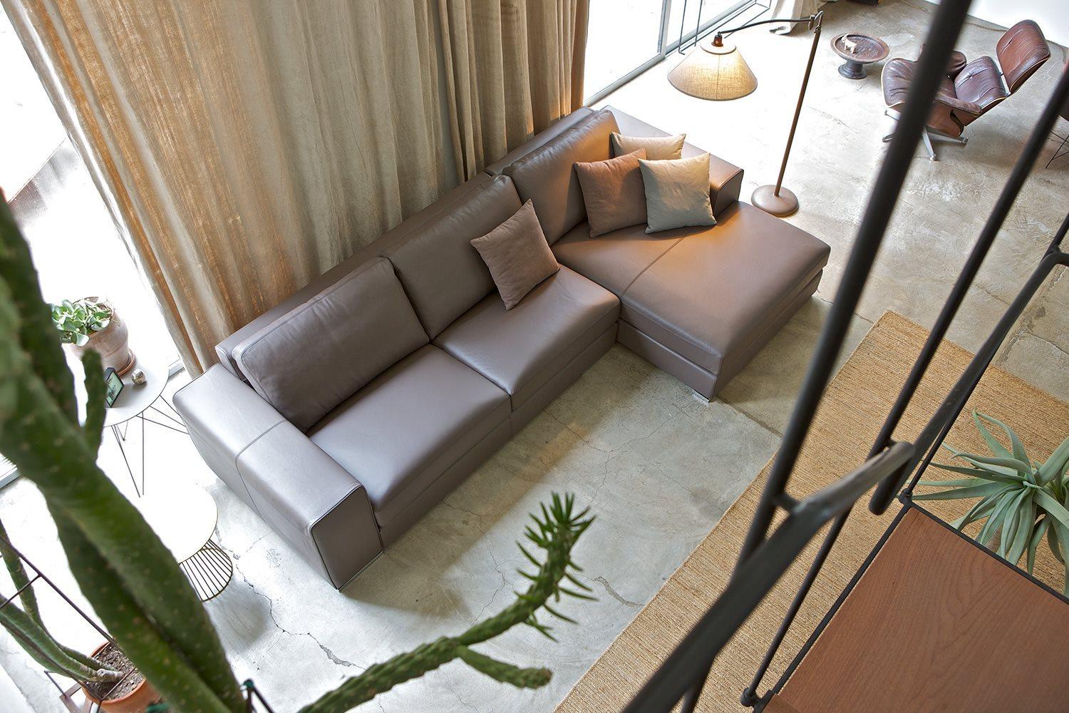 Sectional fabric sofa | Manhattan by Alberta Salotti