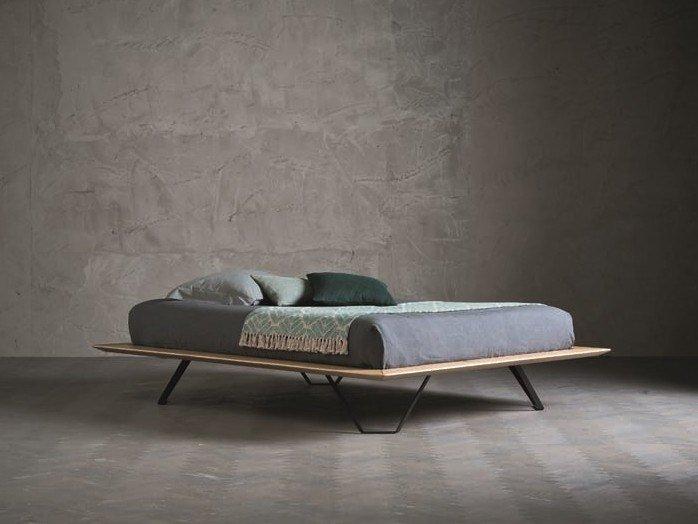 Solid wood double bed | Diamante Poliedro by Altacorte