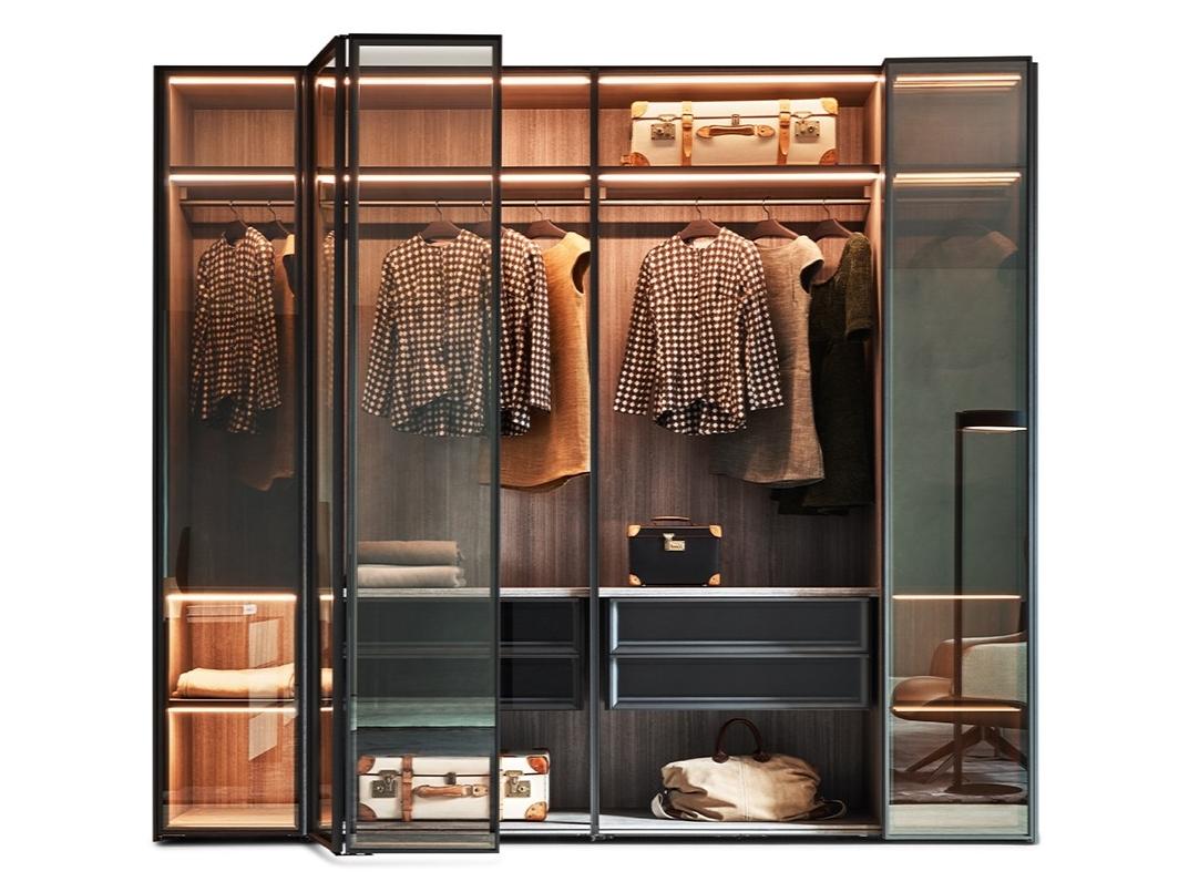Sectional walk-in wardrobe | Gliss Master Sistema 7 by Molteni