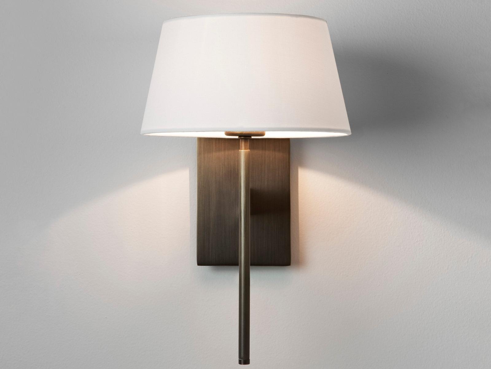 LED metal wall lamp in metal and fabric | San Marino by Astro lighting