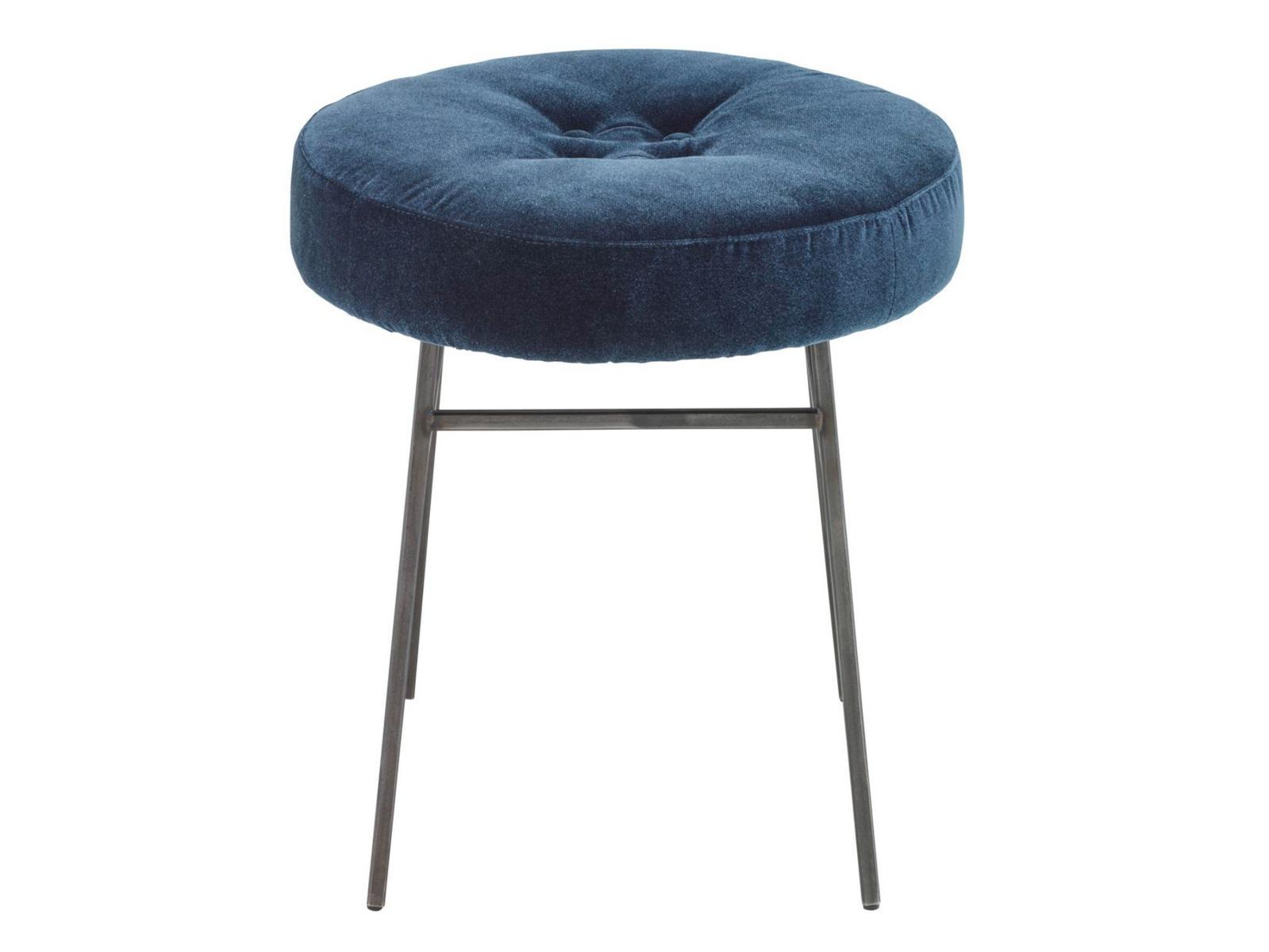Low upholstered fabric stool | Ilot by Ligne Roset