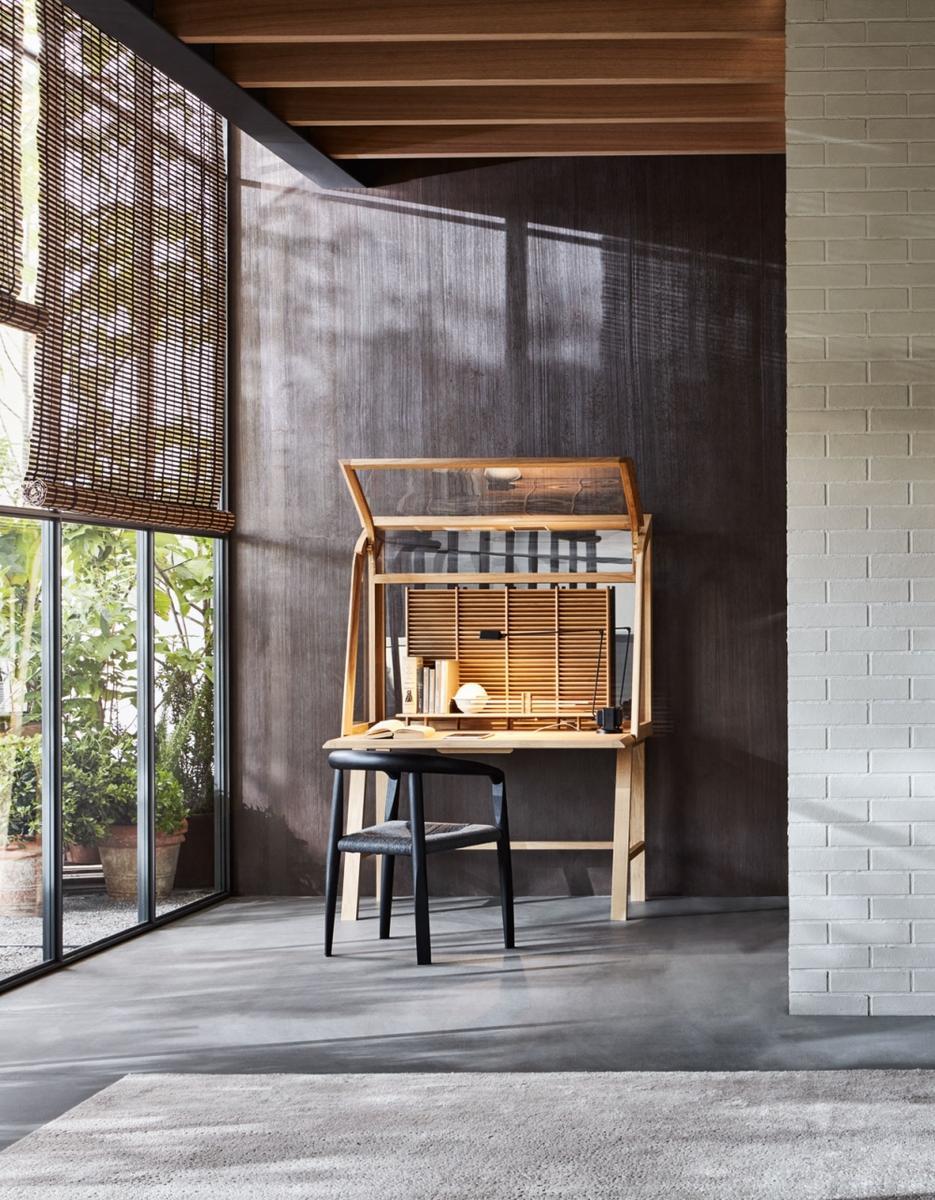 Rope and wooden chair with armrests | Mhc.3 Miss by Molteni