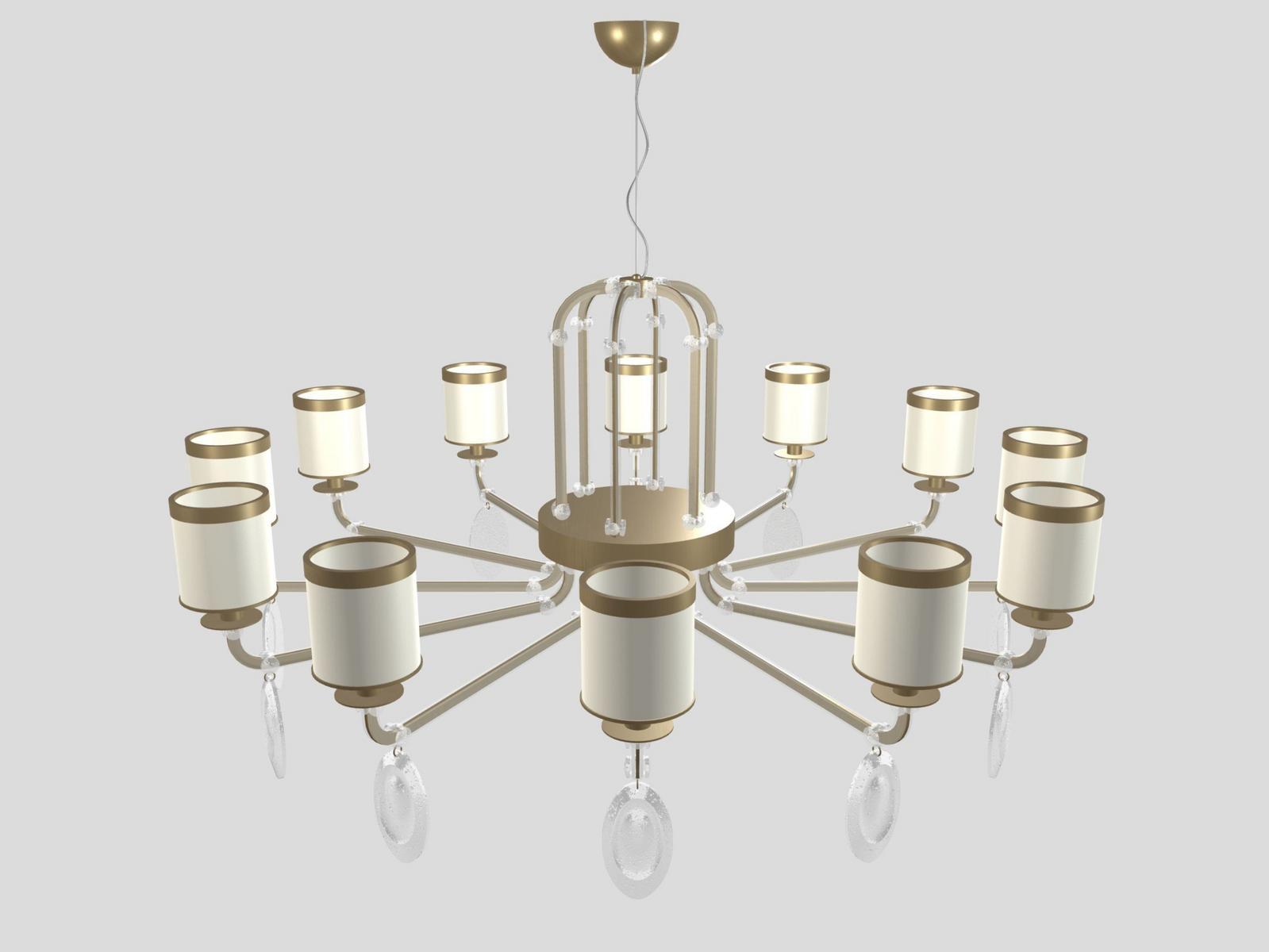 Metal chandelier | Olympya Rd 12 by Masiero