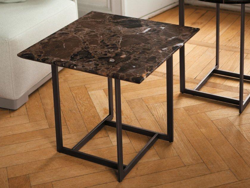 Square marble coffee table | Londra 2 by Porada