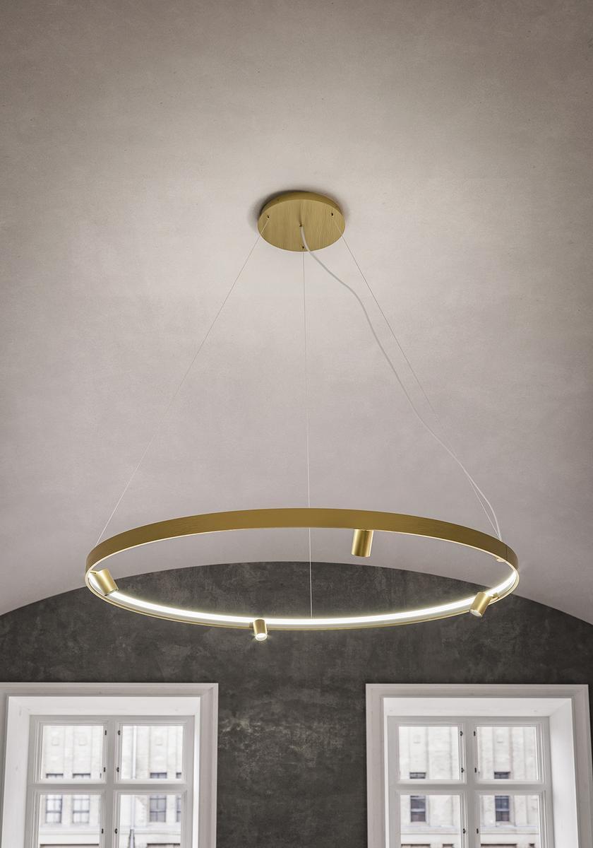 LED extruded aluminium pendant lamp | Arena by Panzeri