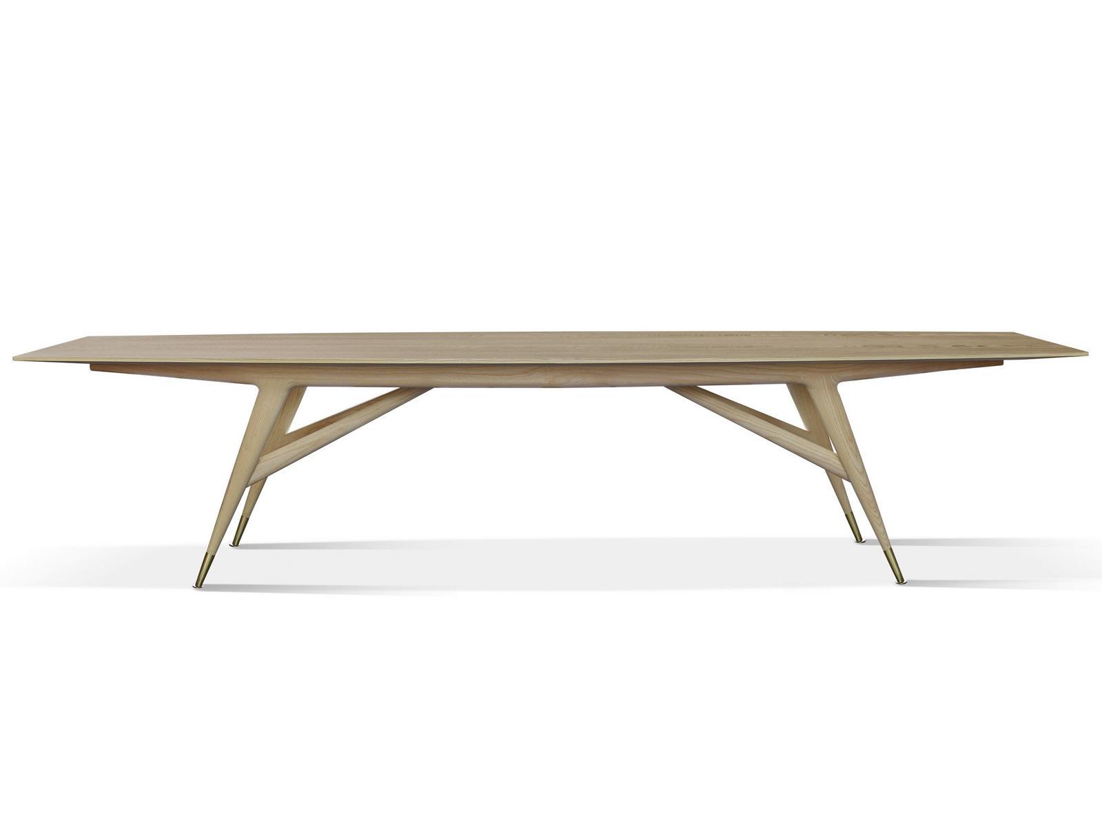 Rectangular ash meeting table | D.859.1 by Molteni