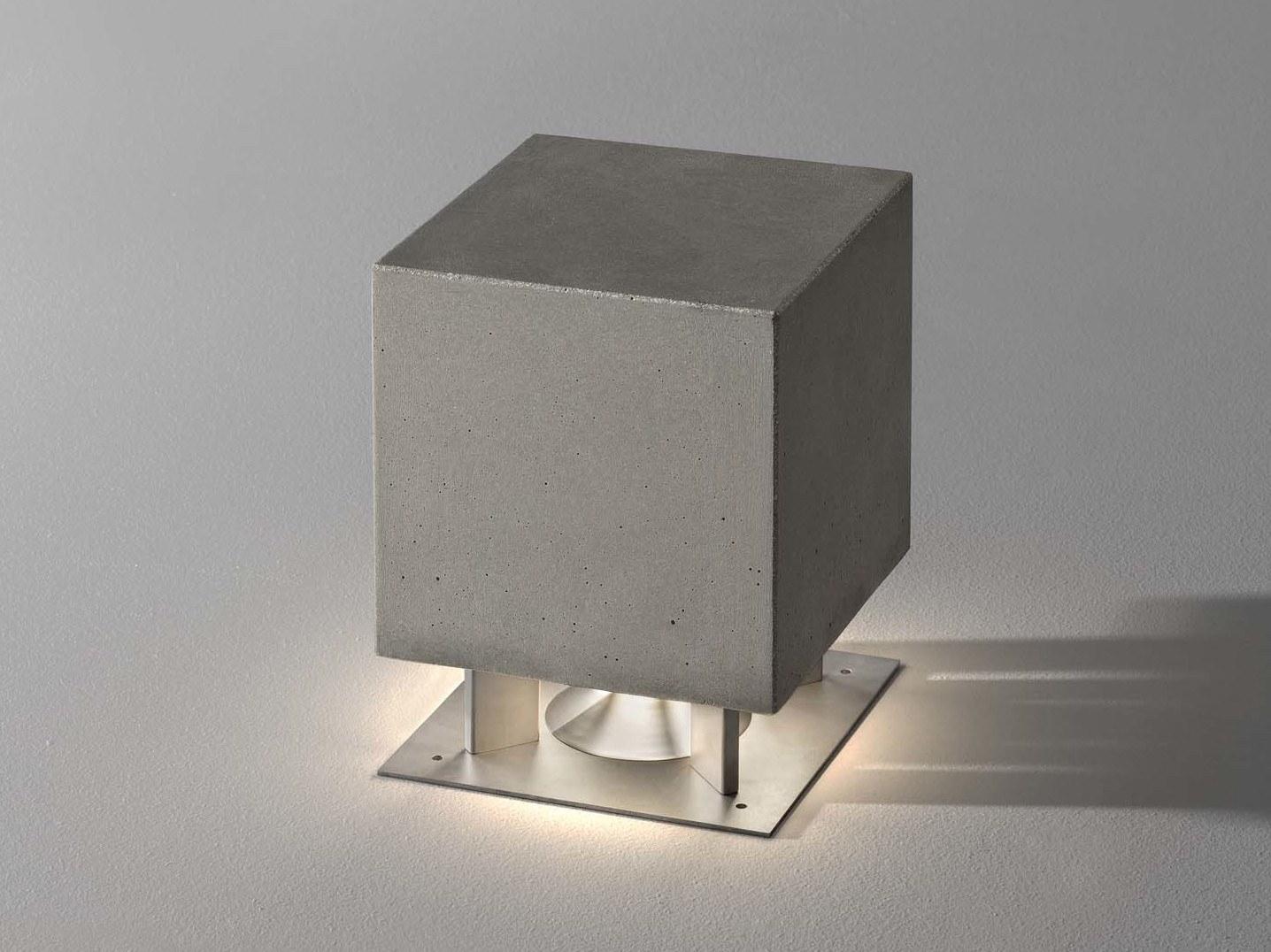 LED cement bollard light with speaker | Cemento by Olev
