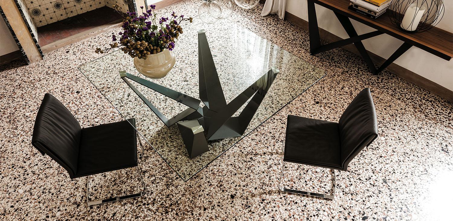 Rectangular glass table | Skorpio by Cattelan Italia