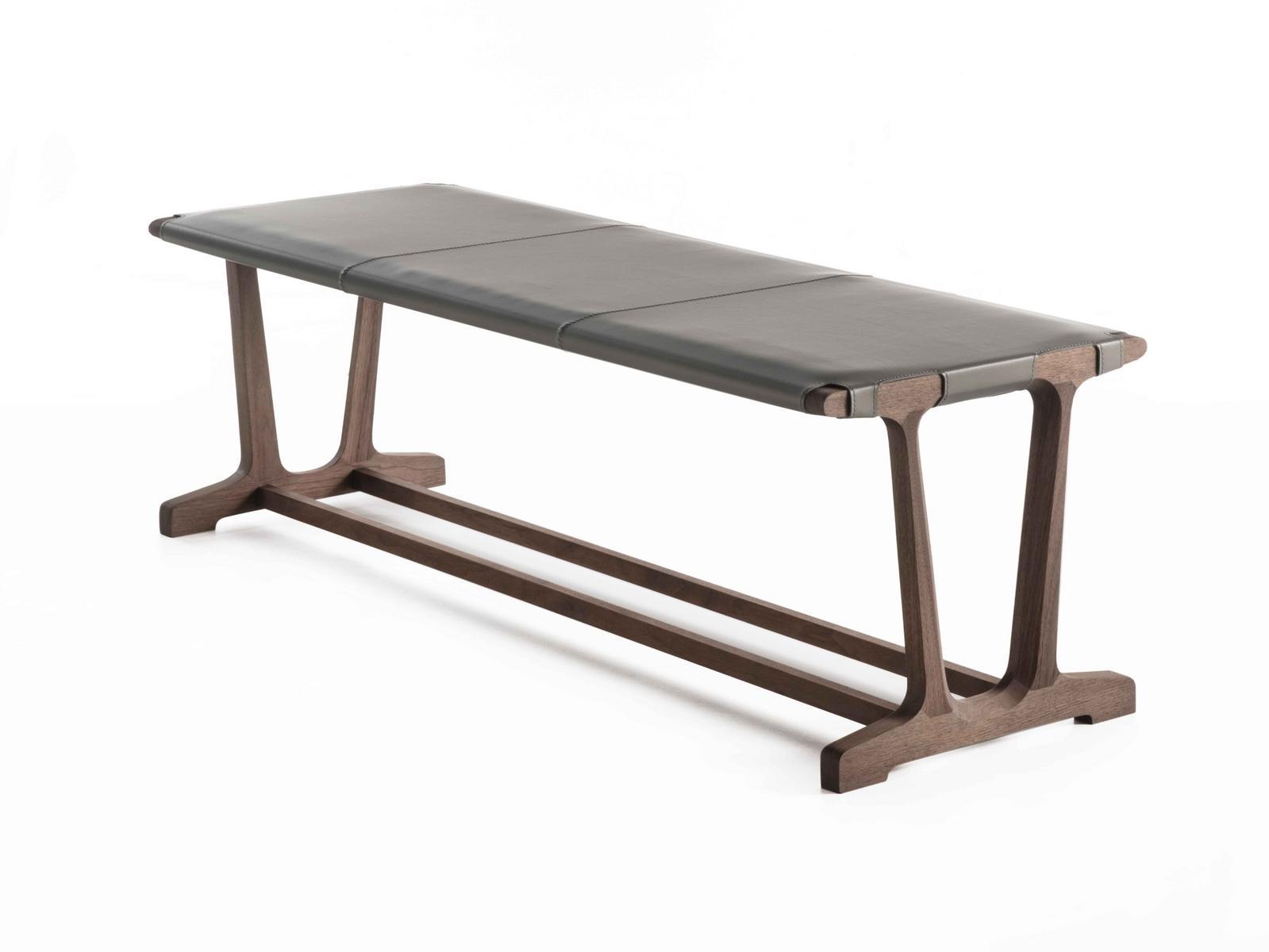 ARCHÈ Upholstered solid wood bench