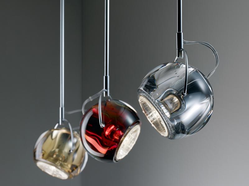 Chrome plated track-Light | Beluga Colour by Fabbian