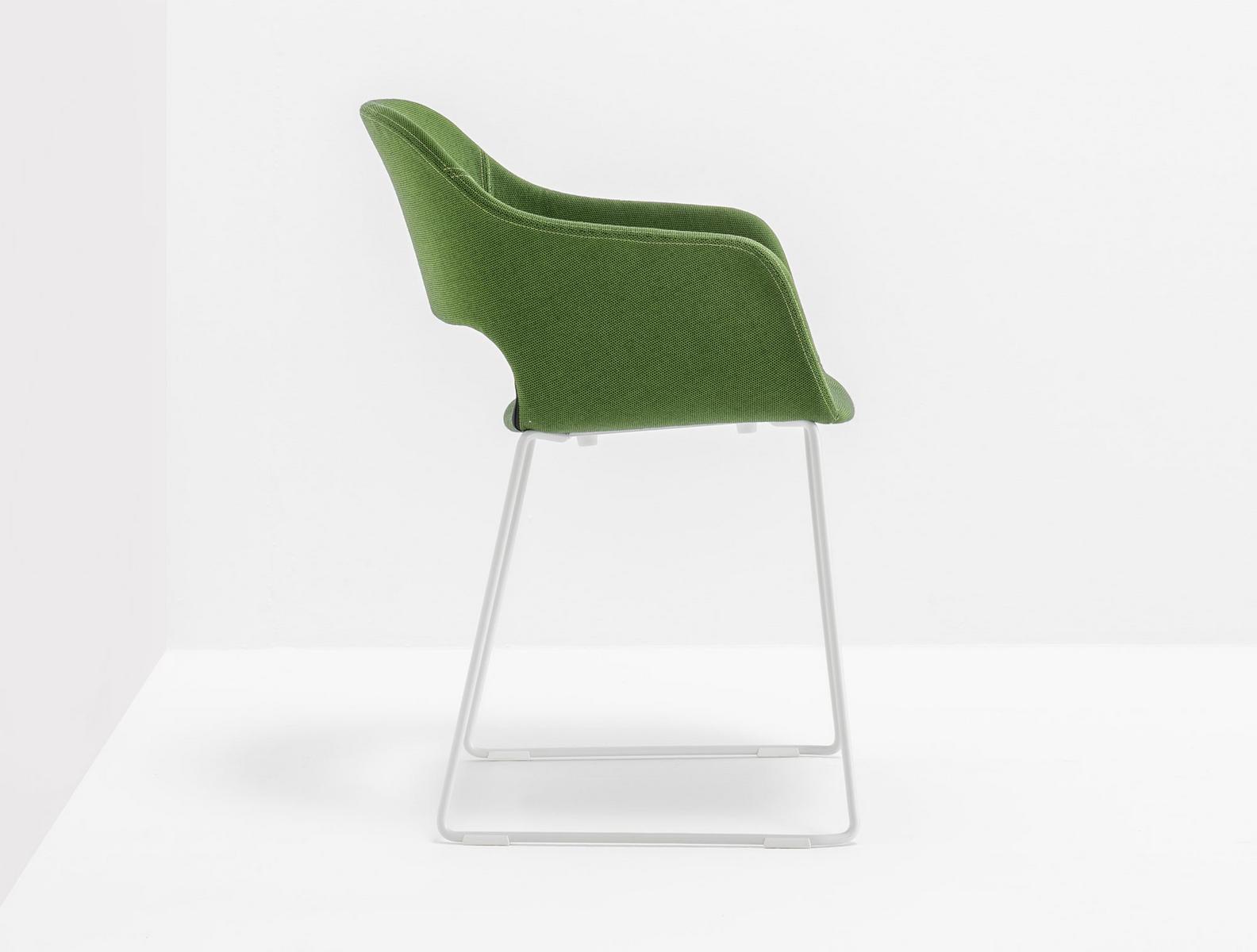 Sled base fabric chair | Babila 2746 by Pedrali