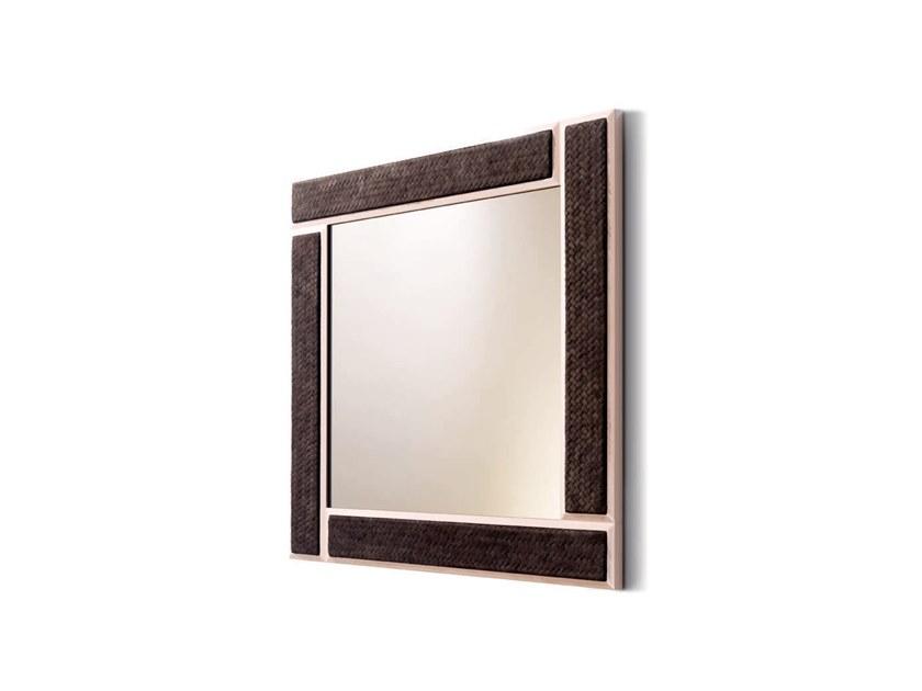 Square framed wall-mounted mirror | Snake by Grilli