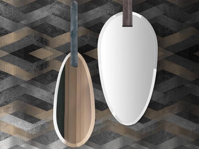 Oval wall-mounted mirror | Frida & Adele by Borzalino