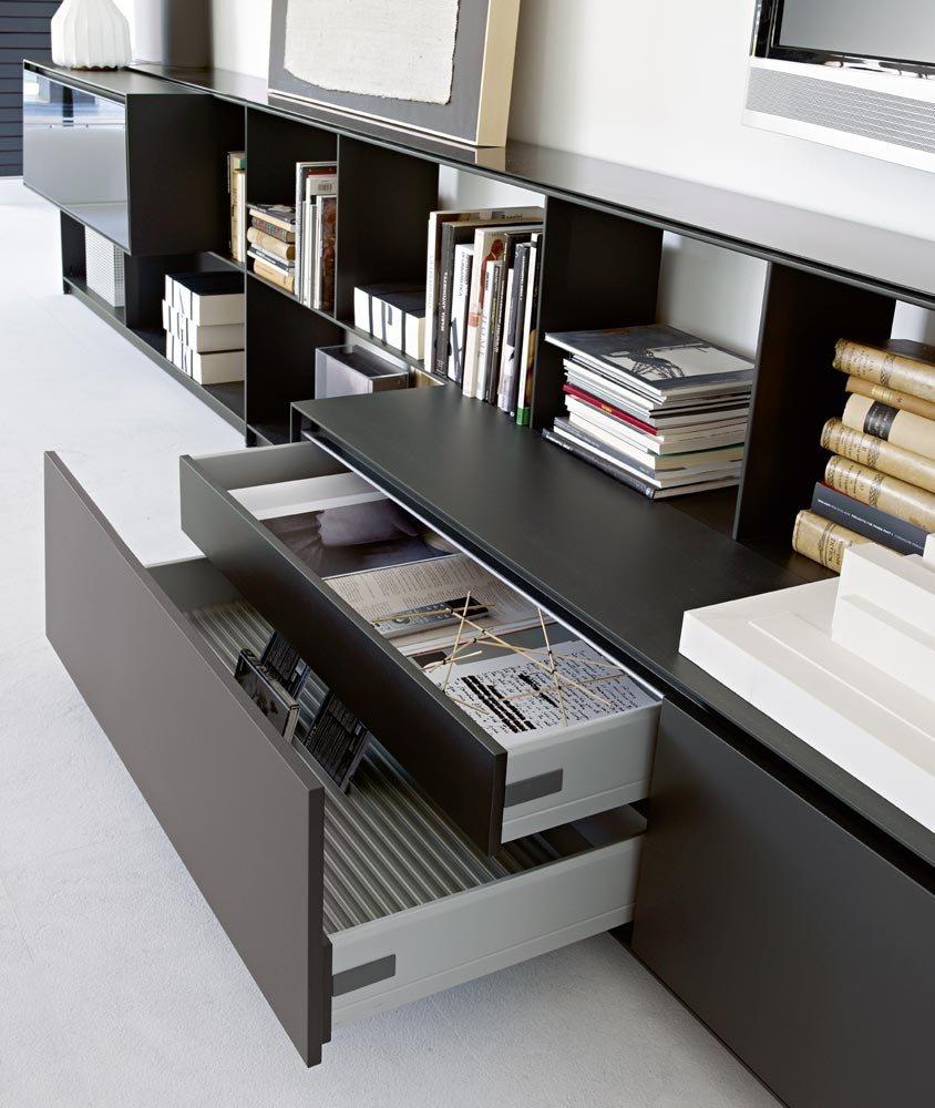 Open sectional bookcase | Flat.c by B&B Italia