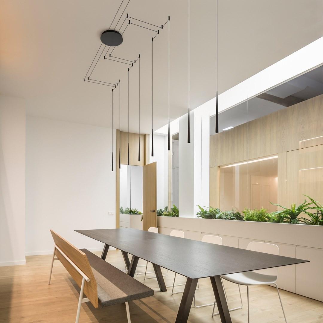 LED adjustable aluminium pendant lamp | Holly Fancy Shape by Arkoslight