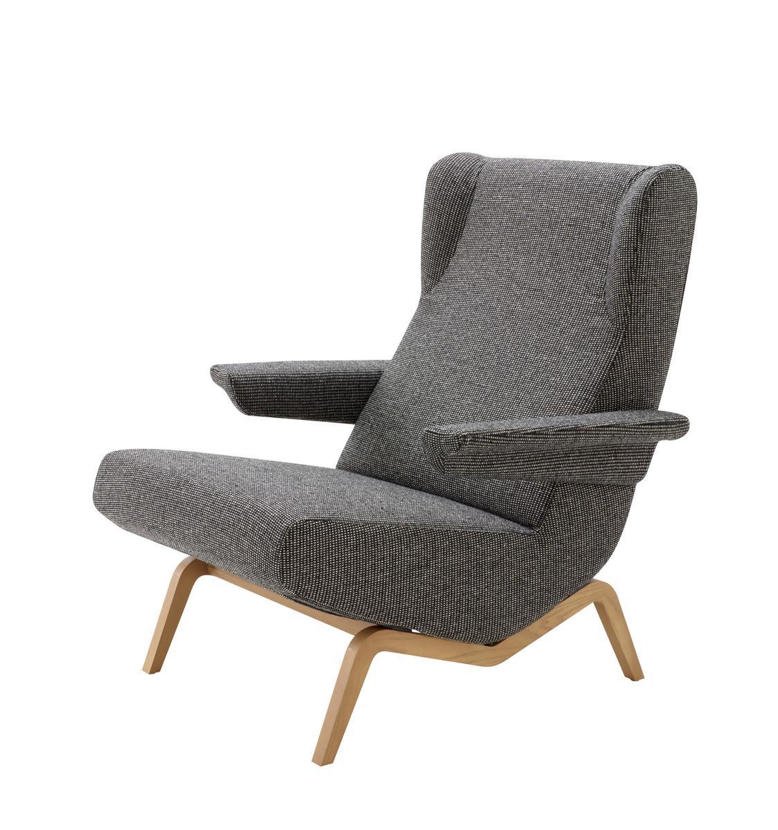 Fabric armchair with armrests | Archi by Ligne Roset