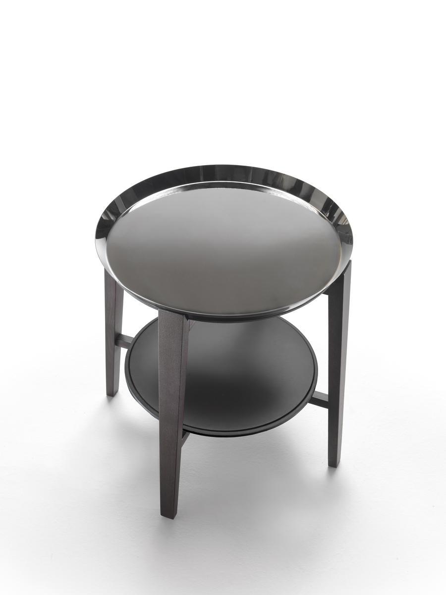 Round coffee table with tray | Cabarè by Flexform