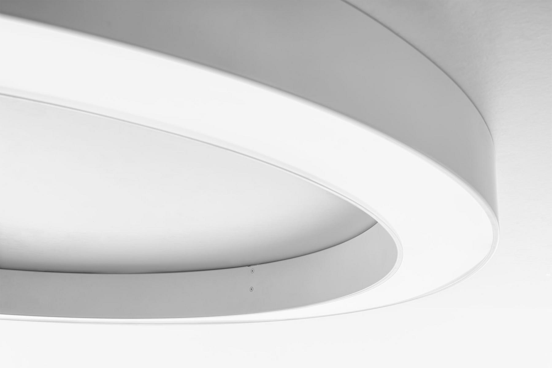 Aluminium wall lamp / ceiling lamp | Silver Ring by Panzeri
