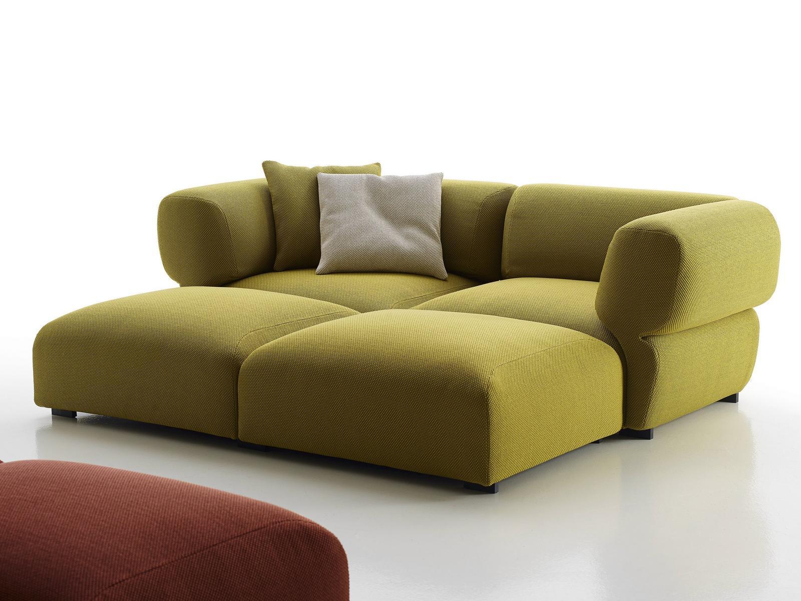 Sectional fabric sofa | Butterfly by B&B Italia