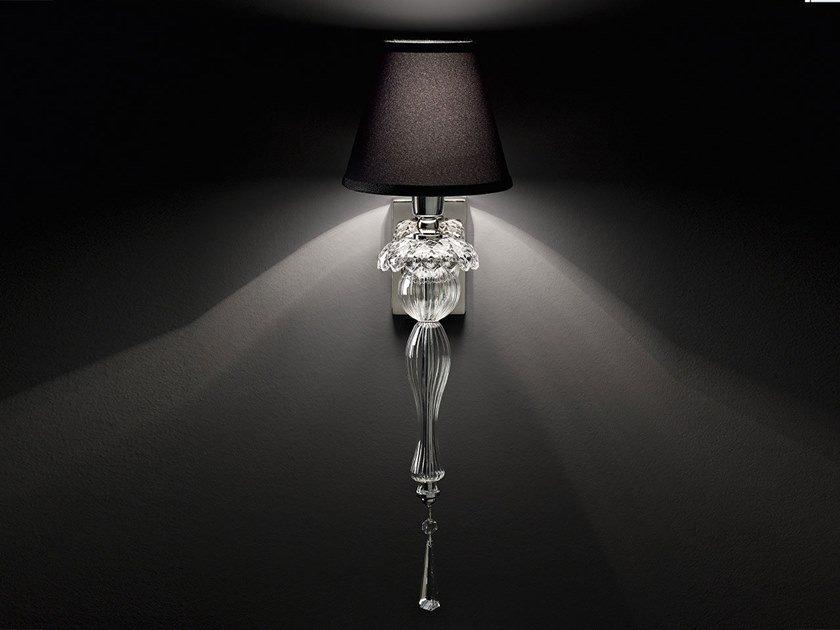 Crystal wall lamp with fixed arm | Vogue 349/ap1 by Italamp