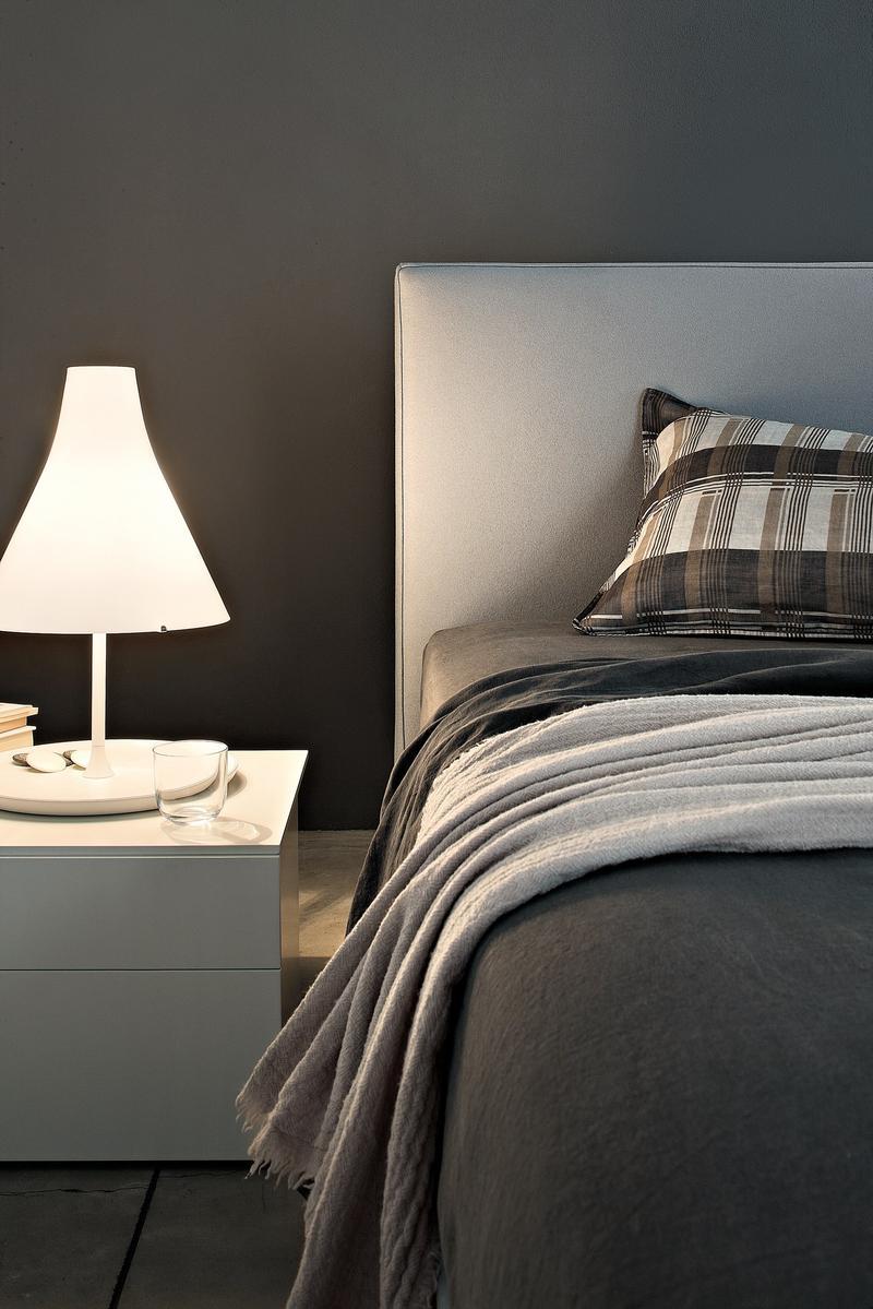 Upholstered fabric storage bed with removable cover | Camille by Lema