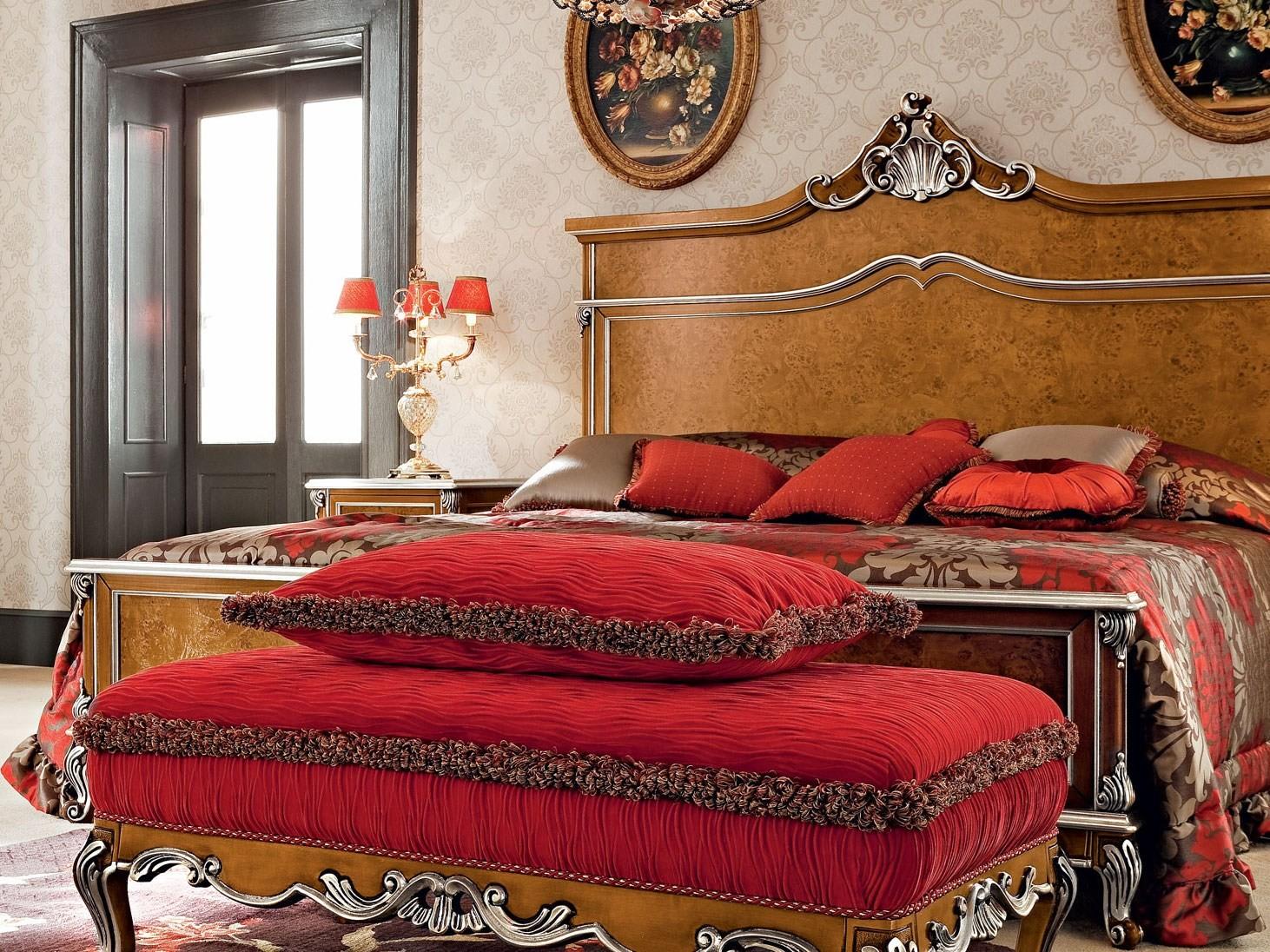 Solid wood double bed | 12202 by Modenese Gastone