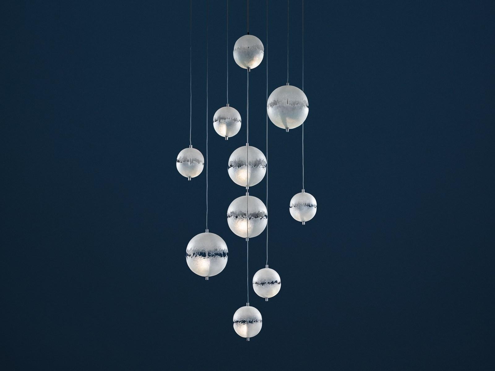 LED pendant lamp | Postkrisi Chandelier by Catellani & Smith