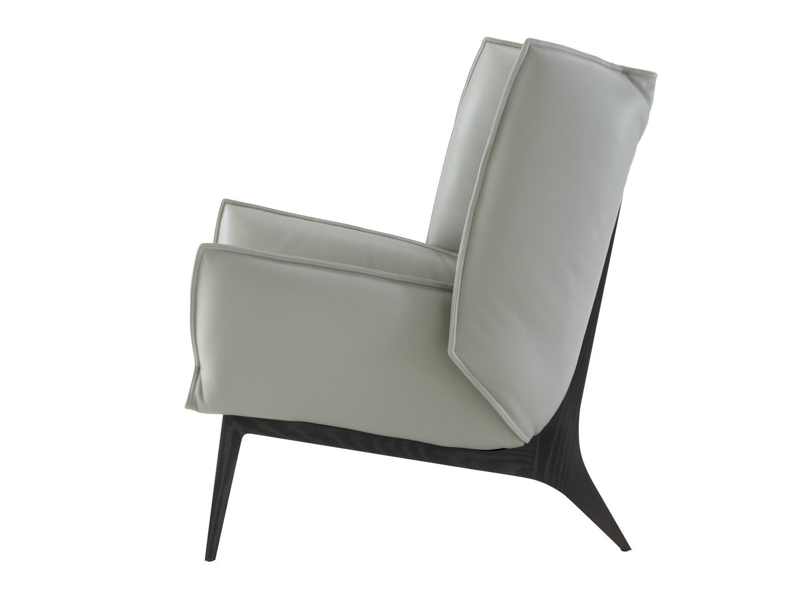 Leather armchair with armrests | Toa by Ligne Roset