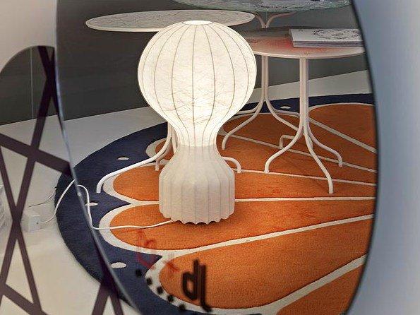 LED cocoon resin table lamp with dimmer | Cocoon Gatto by Flos