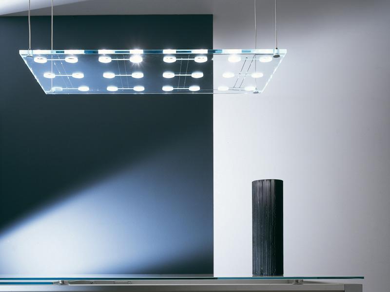 Glass pendant lamp | Sospesa by Fabbian