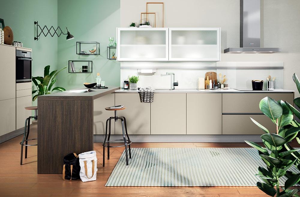 Kitchen without handles Haecker classic Laser Soft GL