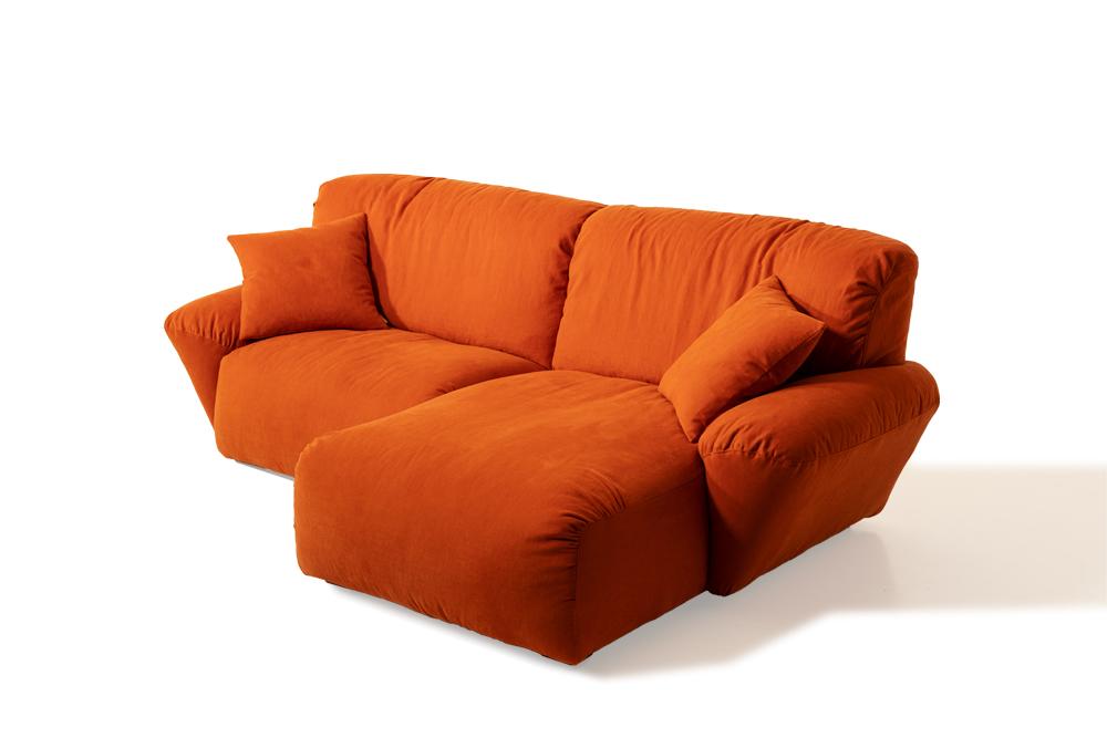 Sectional fabric sofa with chaise longue | Beluga by Mantellassi 1926