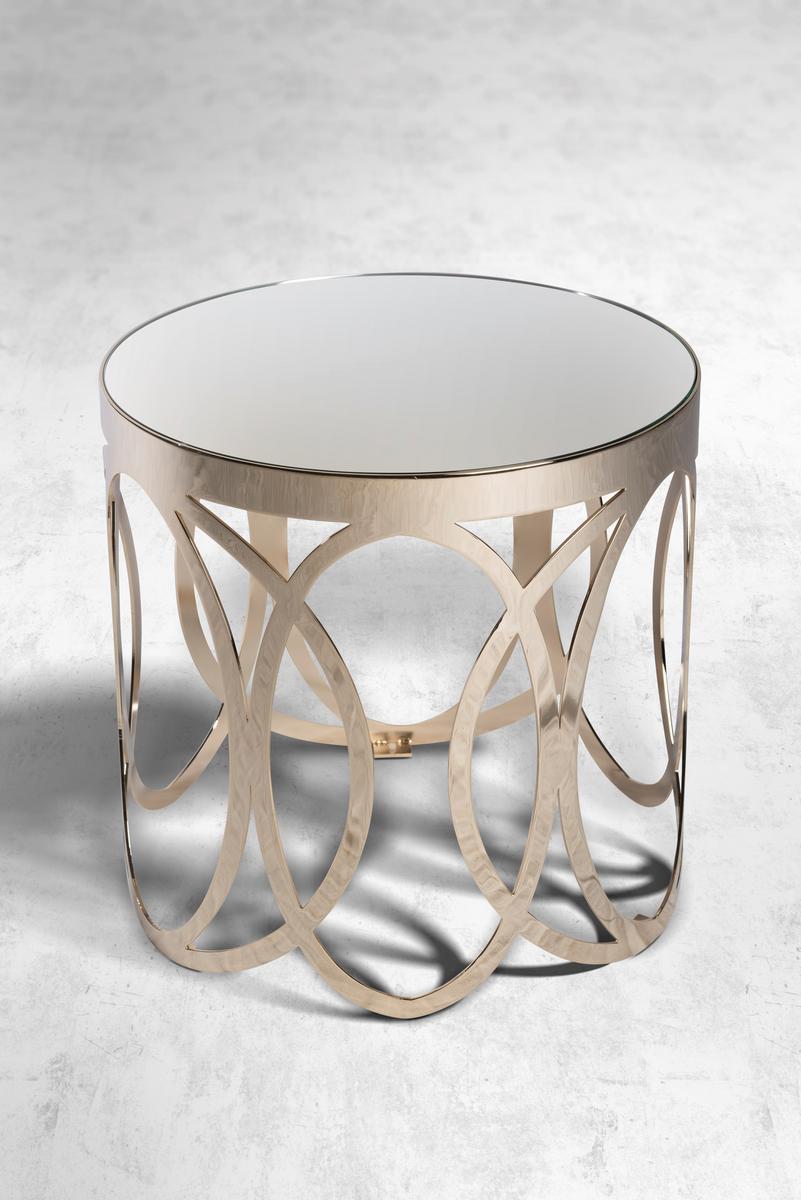 Marble and metal high side table | Scarlett by Mantellassi 1926