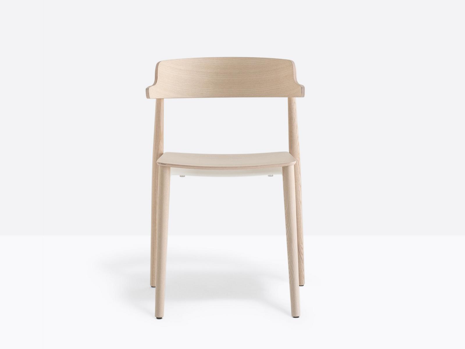 Ash restaurant chair with armrests | Nemea 2825 by Pedrali