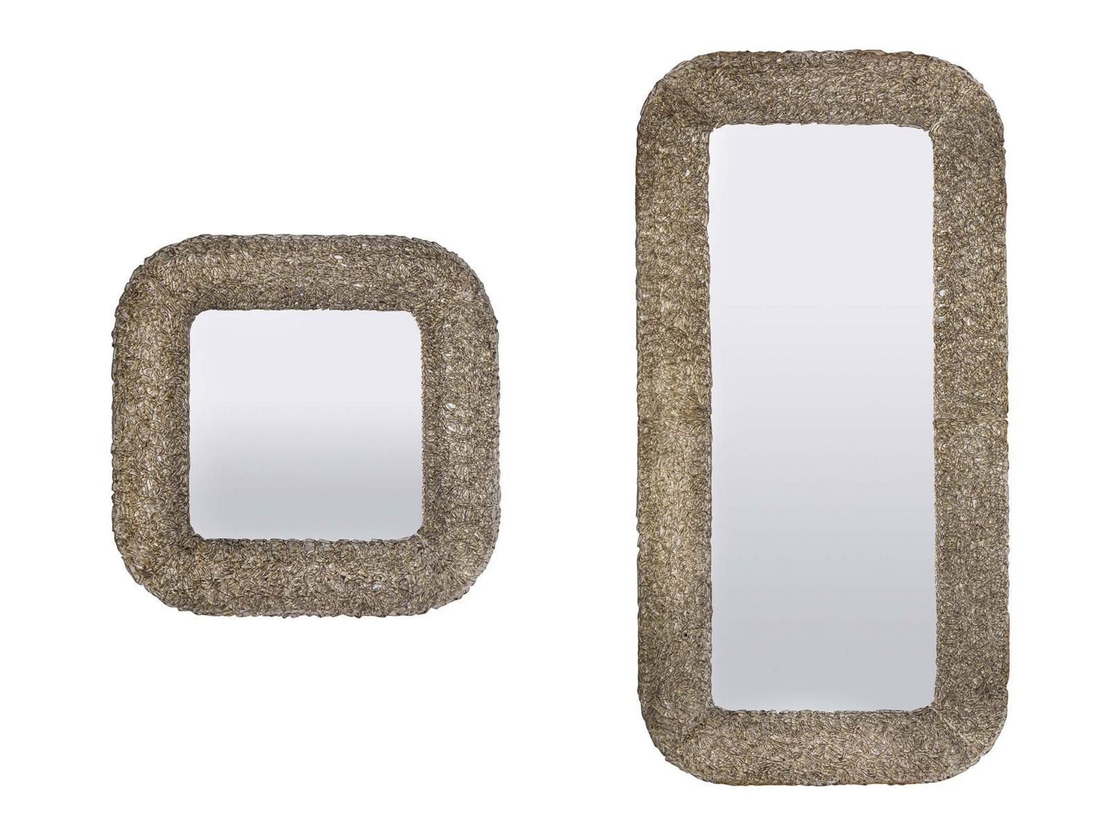 Square framed wall-mounted mirror | Macrabè by Tonin Casa