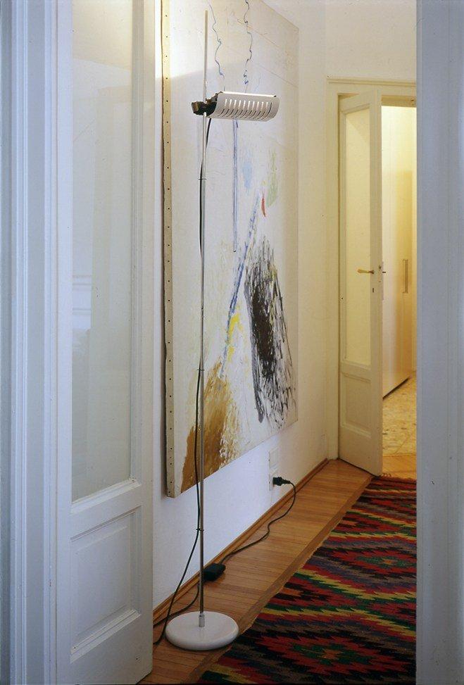 Direct-indirect light floor lamp with dimmer | Colombo - 626 by Oluce