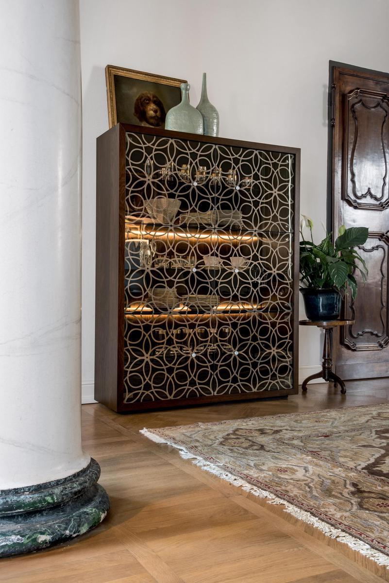Wood and glass display cabinet | Granada by Tonin Casa