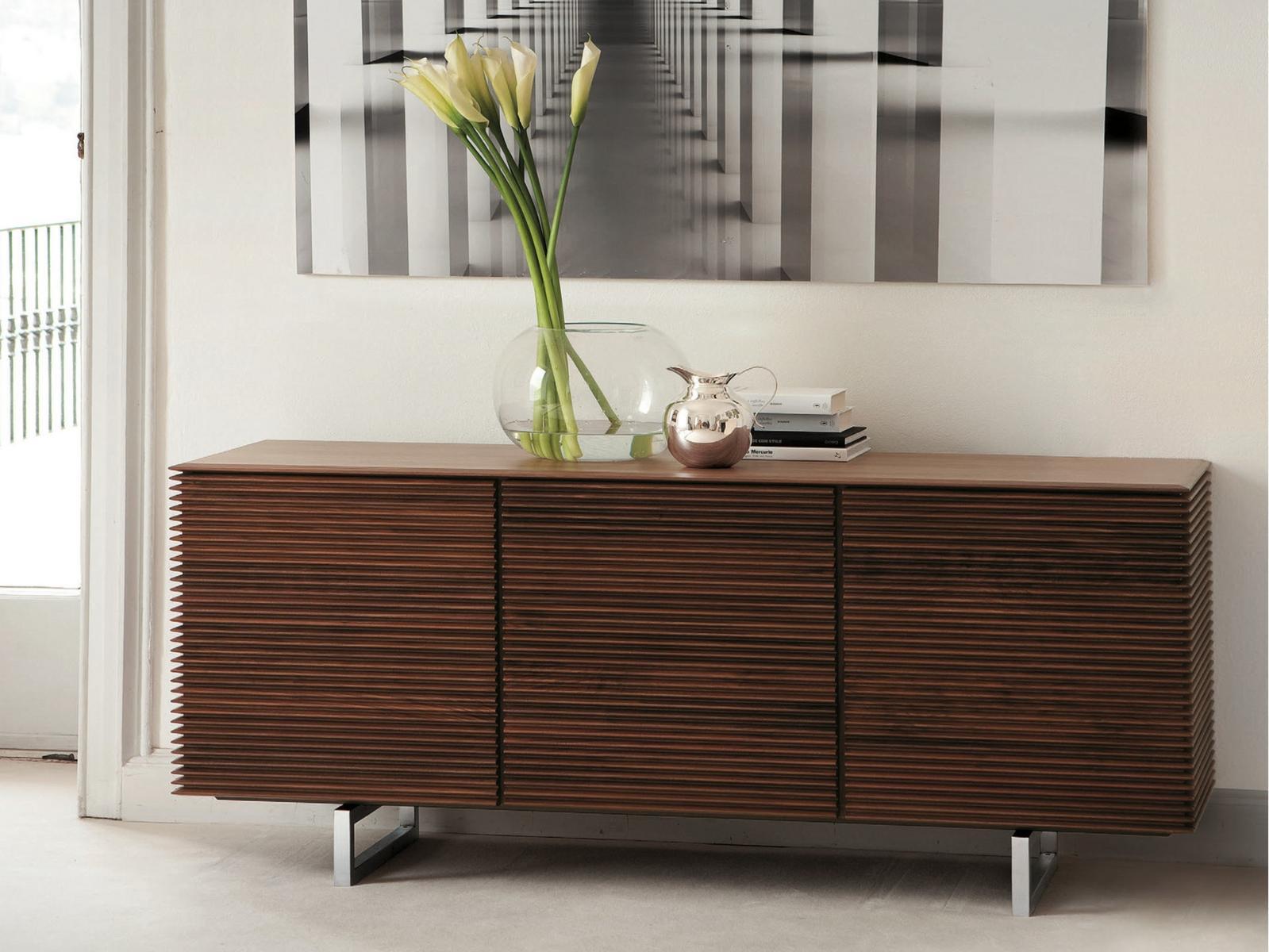 Walnut sideboard with doors | Riga by Porada