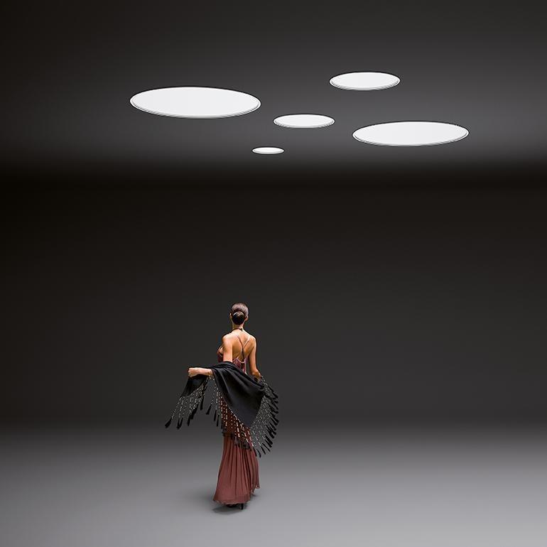 Fluorescent recessed ceiling lamp | Big by Vibia