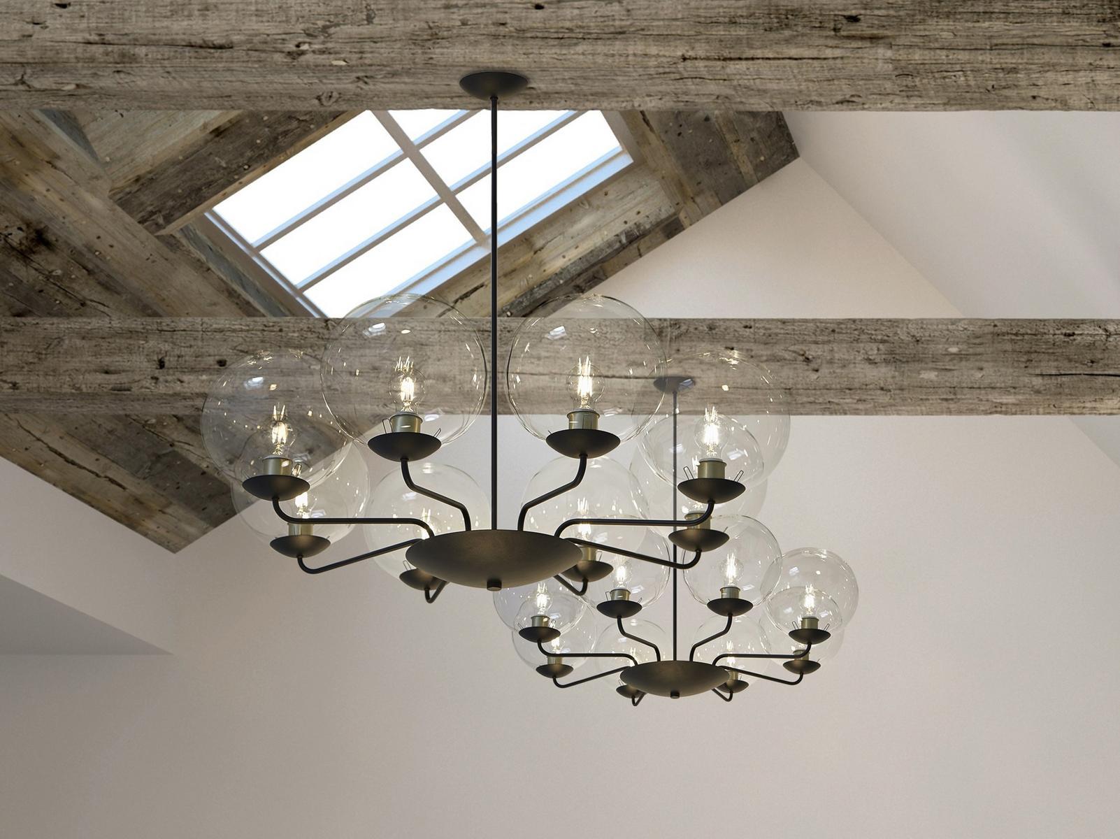 Indirect light metal pendant lamp | Innerbloom H8 by Ilfari