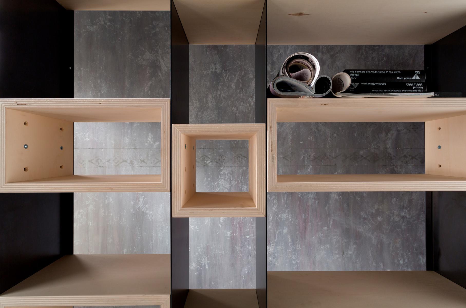 Open modular bookcase | Concrete by Zava